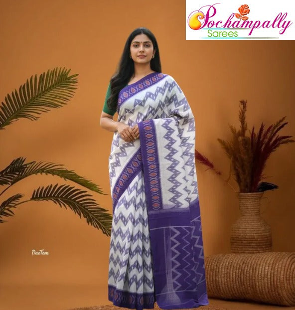 Pochampally-Ikkat-Cotton-Sarees-Pochampallysarees.com