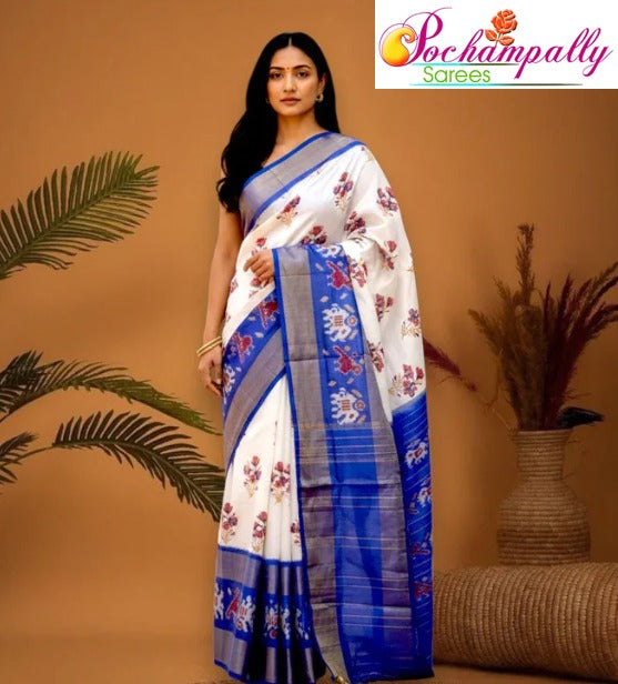 POCHAMPALLY IKKAT SILK SAREE - Pochampallysarees.com