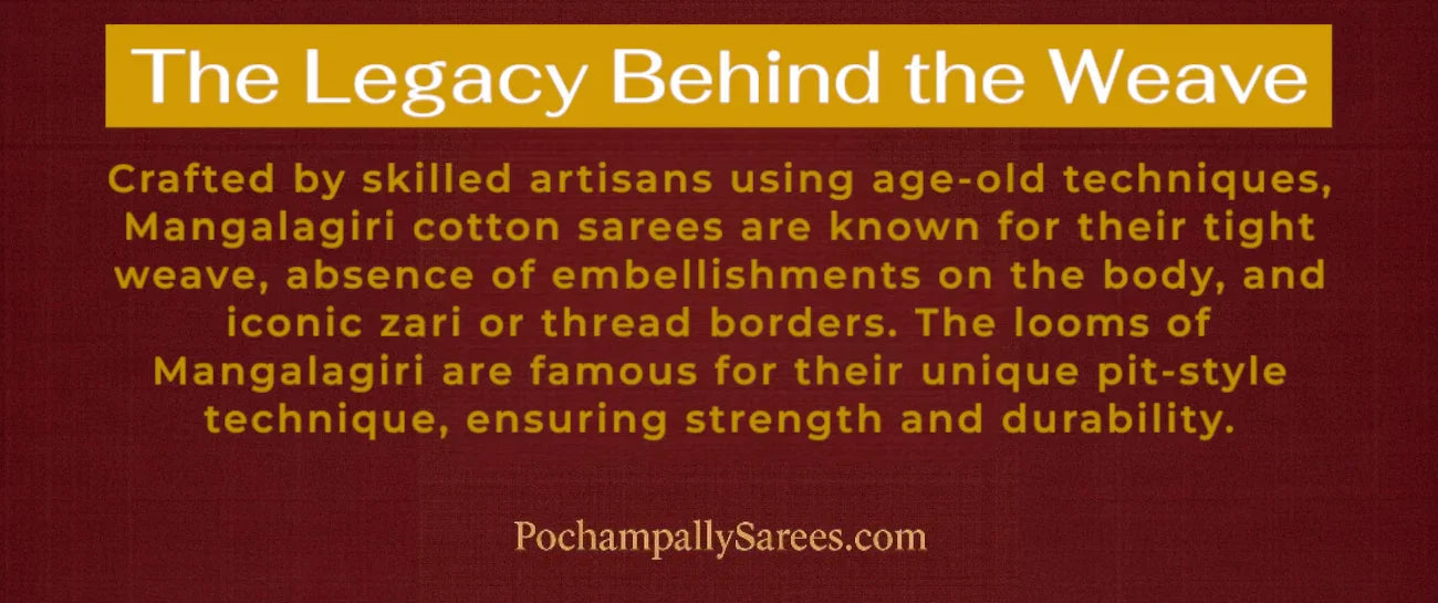 Elegance Woven in Tradition: Discover the Charm of Mangalagiri Cotton Sarees - pochampallysarees.com