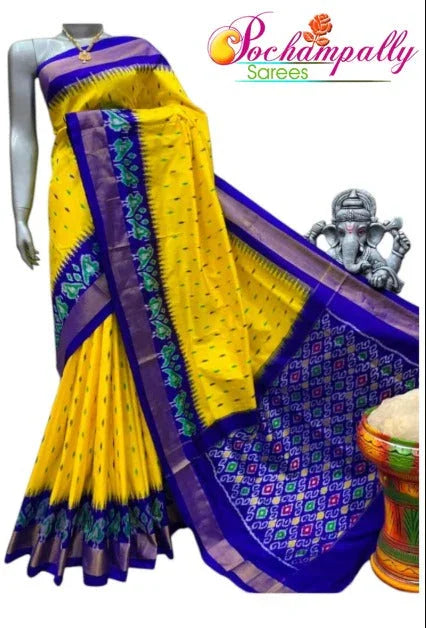 Pochampally Ikkat Silk Saree - Pochampallysarees.com