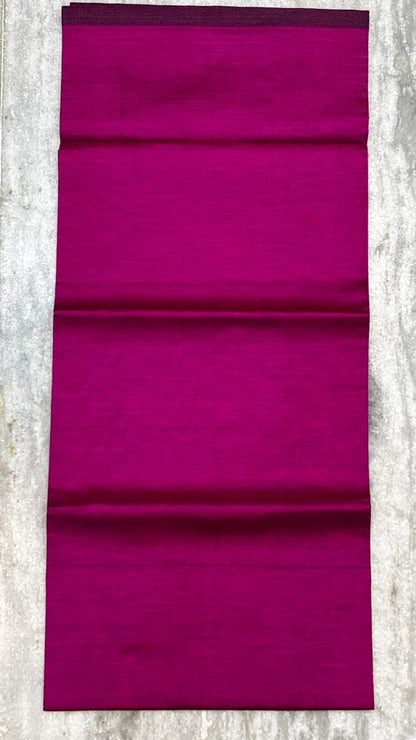 Olive green Handloom-Look Kurta Set with Ikat Border, Pink Pants &amp; Dupatta (Set of 3)