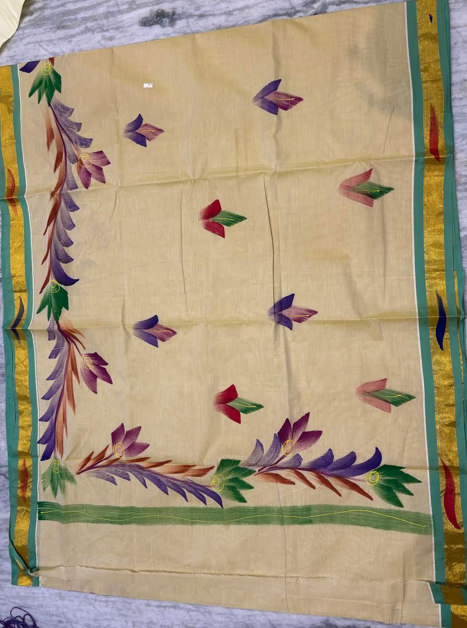 Mangalagiri Cotton Sarees Online – Authentic Handloom Elegance - pochampallysarees.com