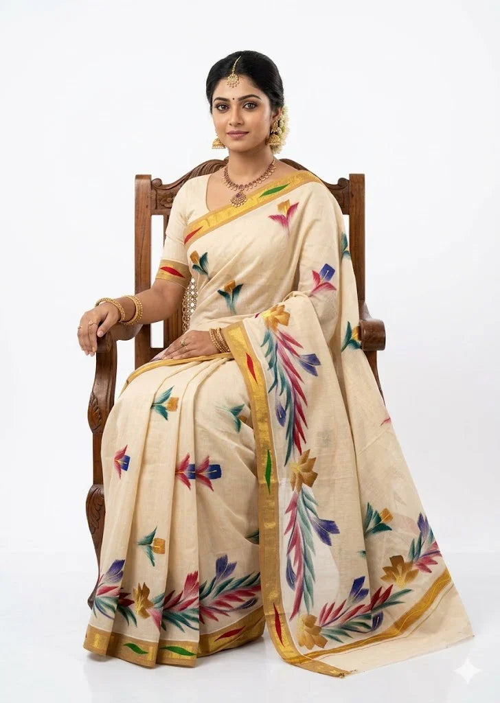 Mangalagiri Cotton Sarees Online – Authentic Handloom Elegance - pochampallysarees.com