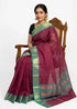 NARAYANPET COTTON SAREE MAROON - pochampallysarees.com