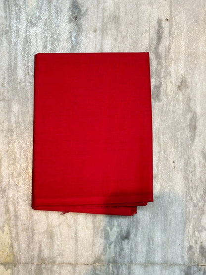 DOUBLE IKAT COTTON CHOCKELET WITH RED COLOR DRESS MATERIAL -C79