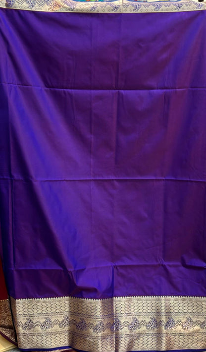 Dharmavaram Pattu Maroon Silk Woven Saree with Grand Gold Pallu