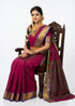 Buy Pure Narayanpet Cotton Butti Saree in Magenta Online - pochampallysarees.com