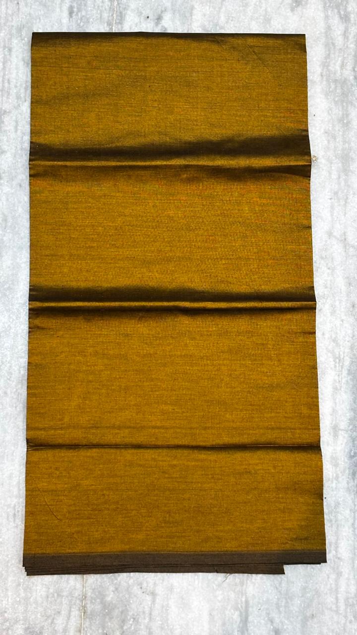 Pochampally Ikkat Poly Cotton Unstitched Dress Material with Dupatta (3-Piece Set)