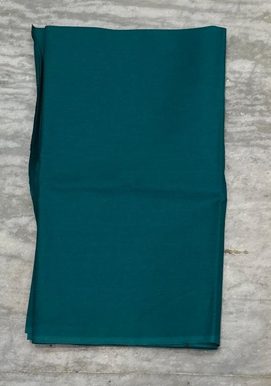 Pure Handloom Ikat Charcoal Grey and Teal Green Unstitched Suit Set