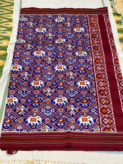 Authentic Double Ikat Patola Silk Saree | Premium Heritage Wear - pochampallysarees.com