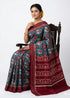 Authentic Patan Patola Silk Saree with Elephant Motifs - pochampallysarees.com