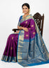 Pure-Kanchipuram-Pattu-Saree-Purple-Sky-Blue-Gold-Zari-Border