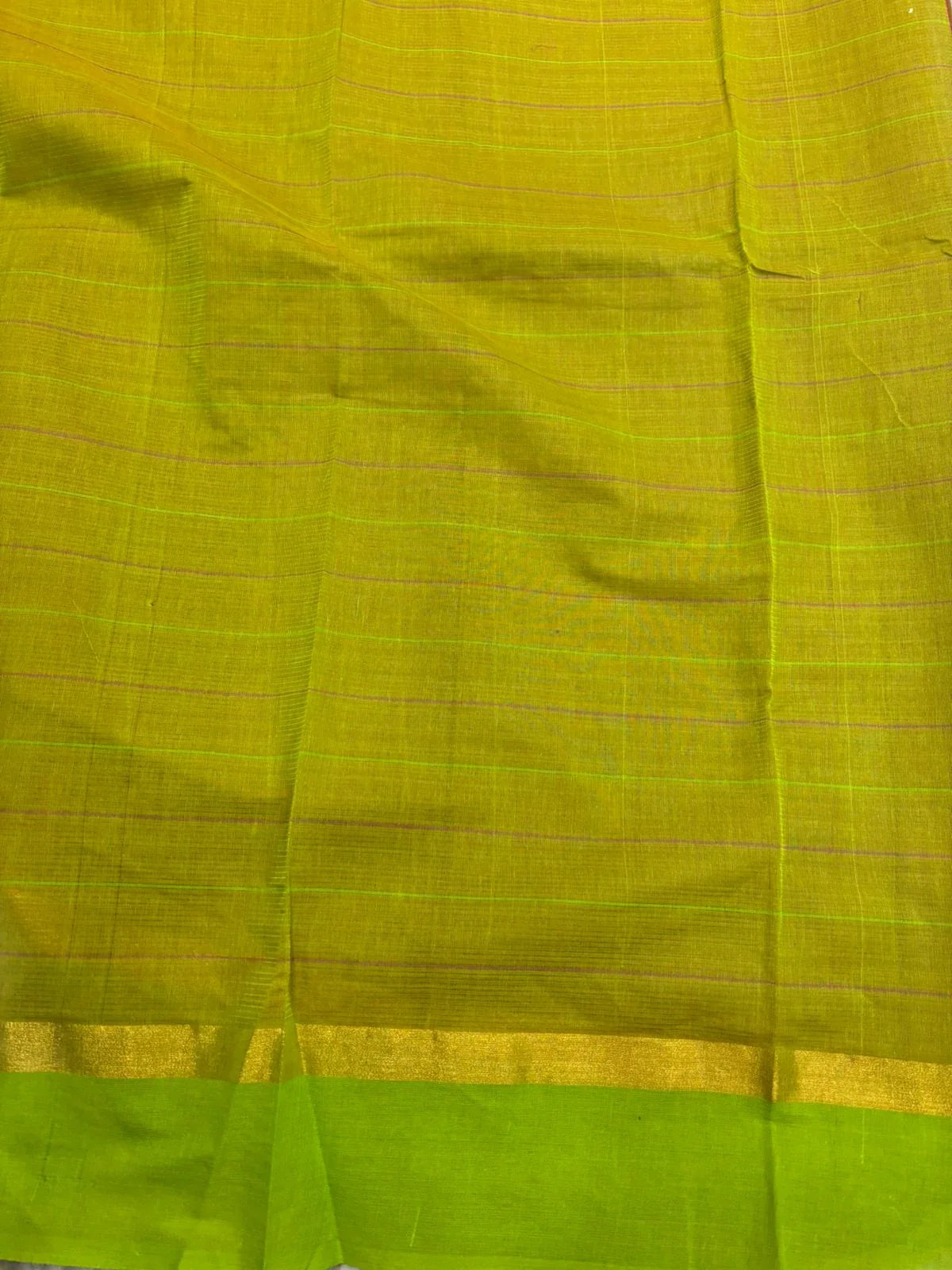 MANGALAGIRI COTTONS BODY BROWN CHECKS DESIGNER BORDER ZARI PALLU AND BLOUSE RUNNING