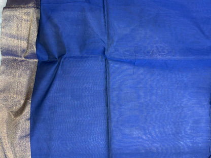 POCHAMPALLY IKKAT SICO BLUE SARI - pochampallysarees.com