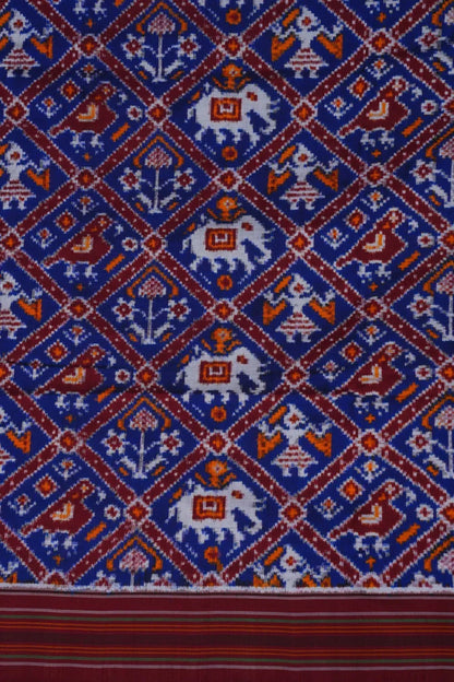 Authentic Double Ikat Patola Silk Saree | Premium Heritage Wear - pochampallysarees.com