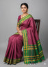 Pure Gadwal Silk Saree with Traditional Zari Checks and Contrast Kuttu Temple Border - pochampallysarees.com