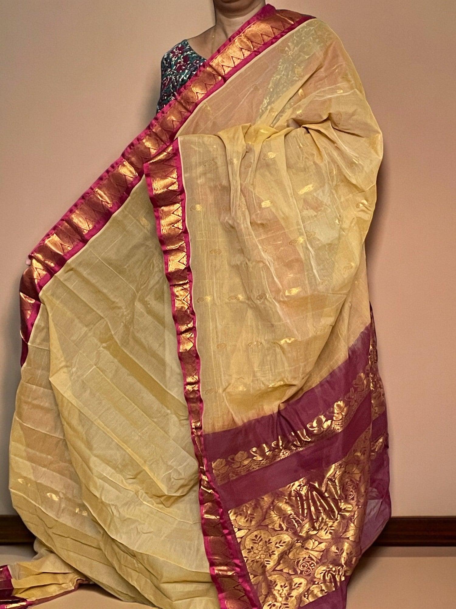 Gadwal Cotton Saree - pochampallysarees.com