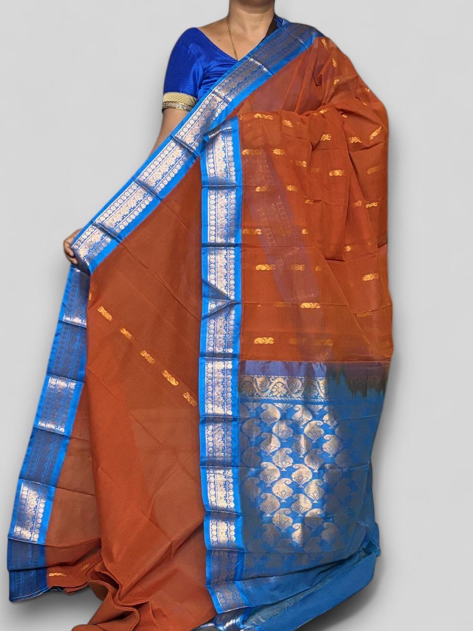 Pure Gadwal Cotton Sari