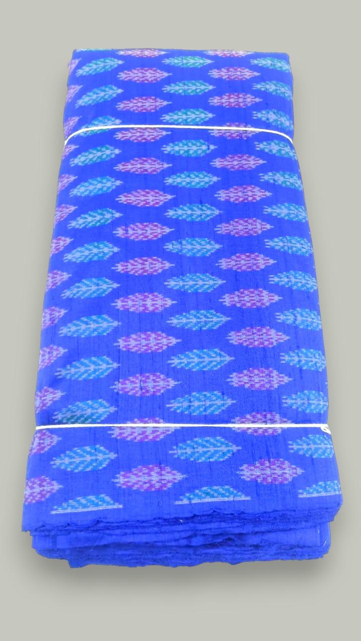 IKAT RAW SILK FABRIC Blue