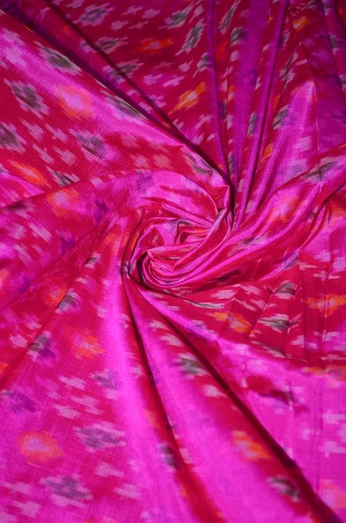 Ikkat-Silk-Fabric - pochampallysarees.com