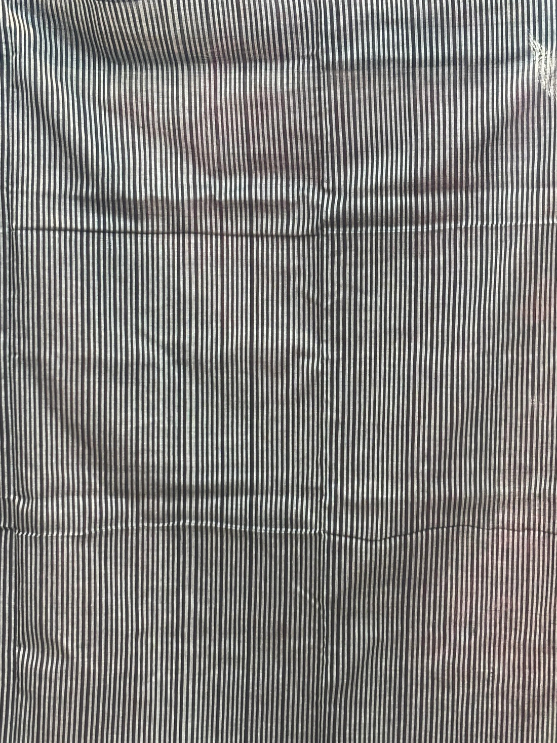 POCHAMPALLY IKKAT COTTON LIGHT PINK BODY BORDER BLACK SARI BLACK BLOUSE - pochampallysarees.com