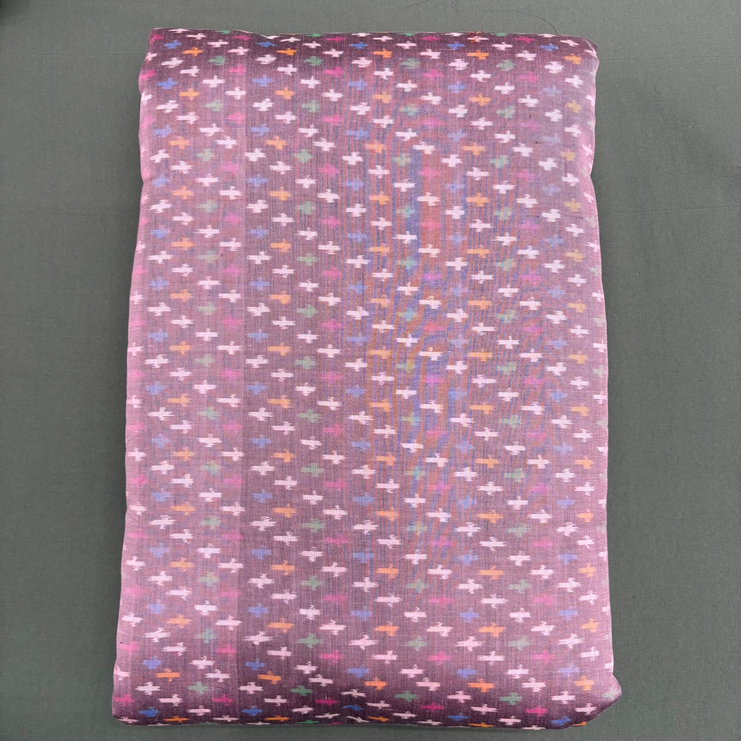 POCHAMPALLY IKKAT SICO PURPLE FABRIC - pochampallysarees.com