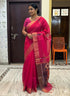 POCHAMPALLY IKKAT SICO RED SARI - pochampallysarees.com