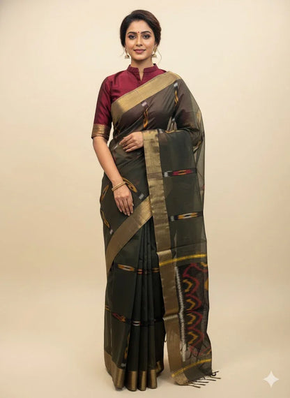 POCHAMPALLY IKKAT SICO SARI ONLINE - pochampallysarees.com