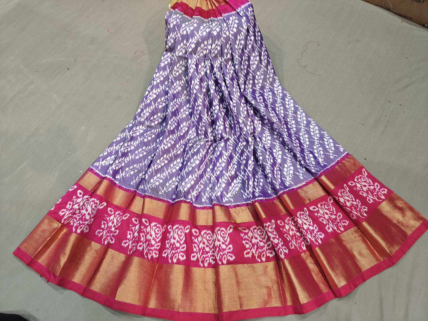 Pochampally Ikkat Silk Lehenga