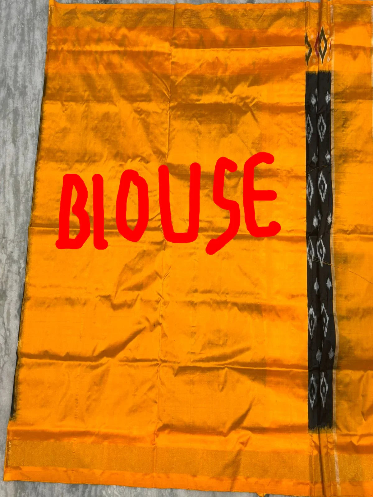 Elegant Black and Yellow Pure Ikkat Silk Saree with Traditional Geometric Weave - pochampallysarees.com