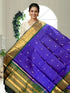 kanchipuram silk dupatta Voilet Green - pochampallysarees.com