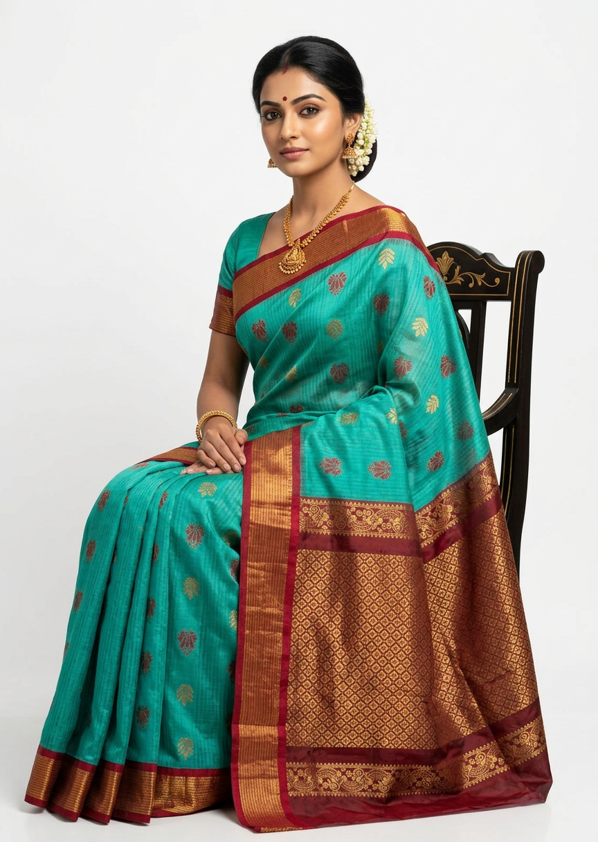 Authentic Traditional Kuppadam Pattu Sarees for Women
