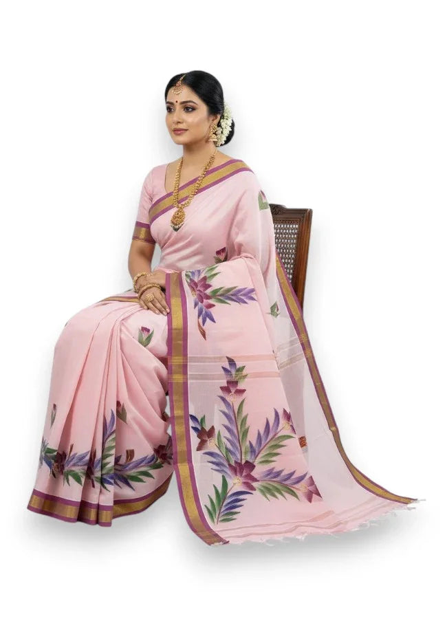 Mangalagiri Cotton Sarees Online – Authentic Handloom Elegance - pochampallysarees.com