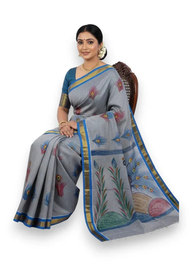 Mangalagiri Cotton Sarees Online – Authentic Handloom Elegance - pochampallysarees.com