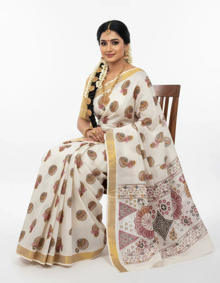 Mangalagiri Cotton Sarees Online – Authentic Handloom Elegance - pochampallysarees.com