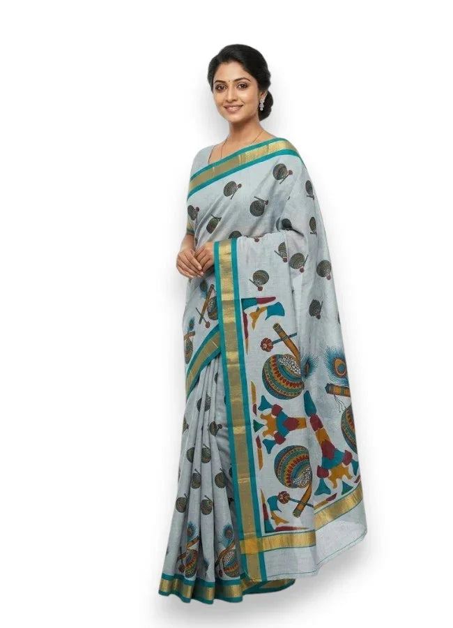 Mangalagiri Cotton Sarees Online – Authentic Handloom Elegance - pochampallysarees.com