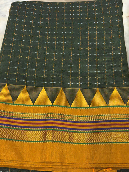 MANGALAGIRI COTTON SAREE RUNNING BLOUSE - pochampallysarees.com