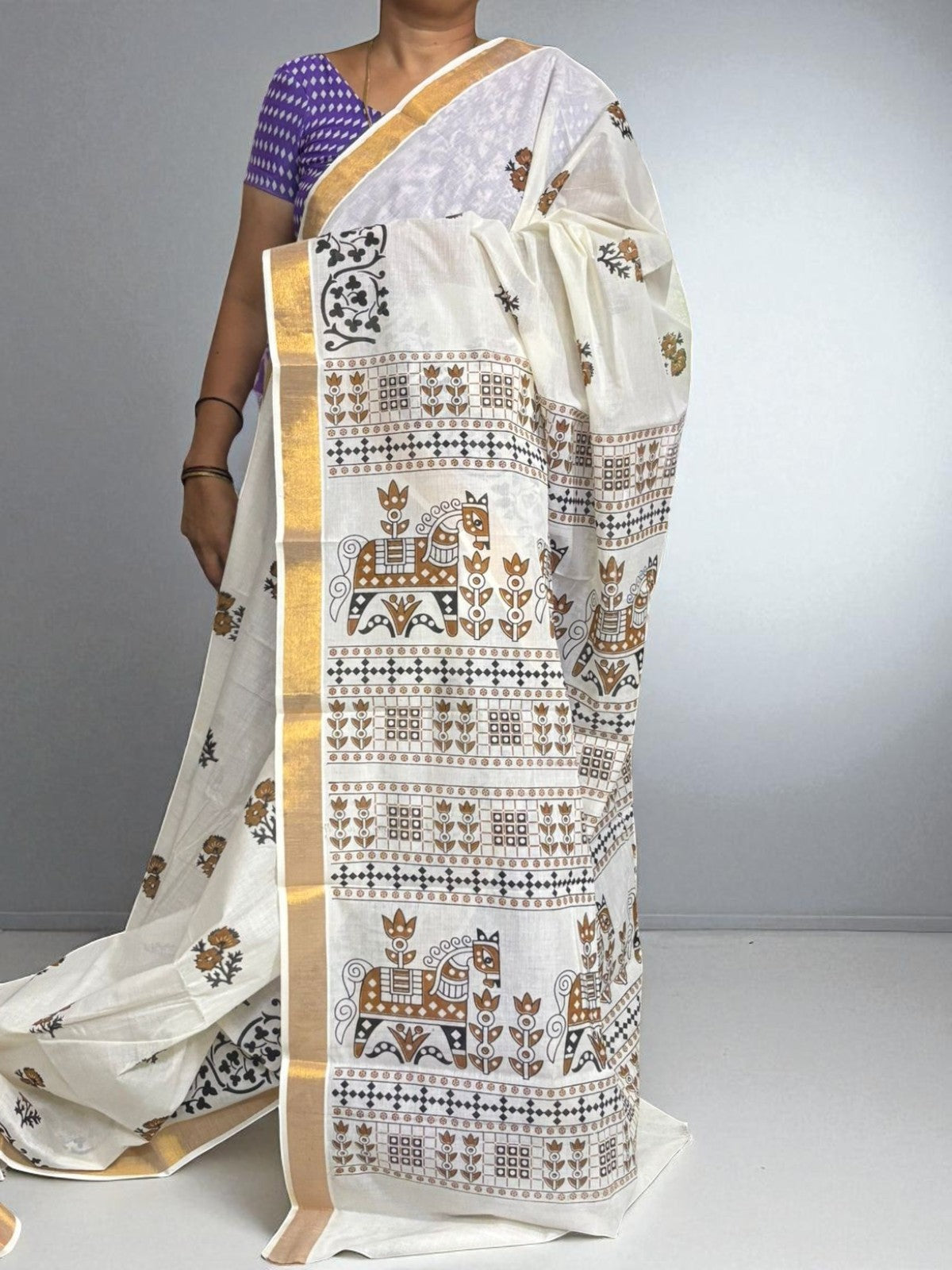 PURE MANGALAGIRI COTTON SAREE