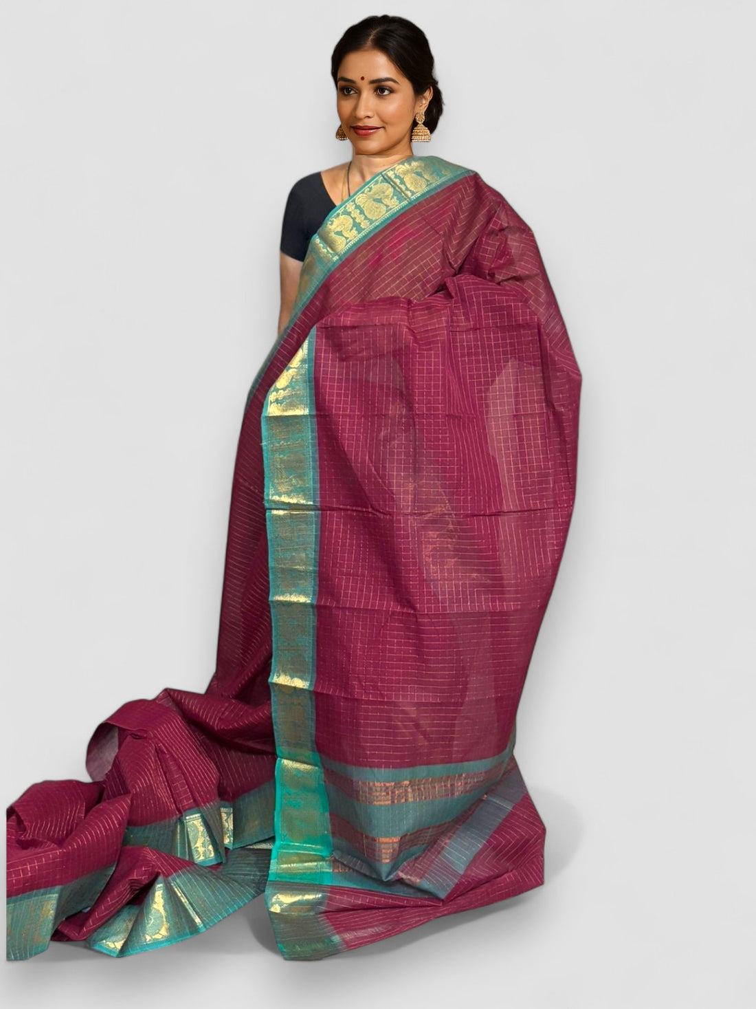 NARAYANPET COTTON SAREE MAROON