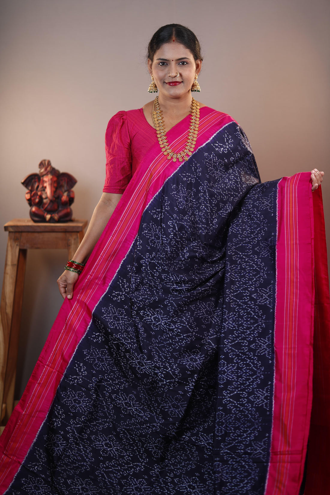 Pochampally Ikkat Silk Sari