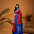 POCHAMPALLY IKKAT COTTON RED BLUE - pochampallysarees.com