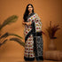 Pochampally-Ikkat-Cotton-White-Black-Sari-pochampallysarees.com