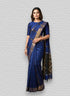 POCHAMPALLY IKKAT SICO BLUE SARI - pochampallysarees.com