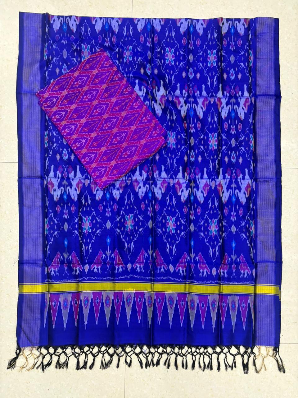 IKKAT SILK SUITE - pochampallysarees.com