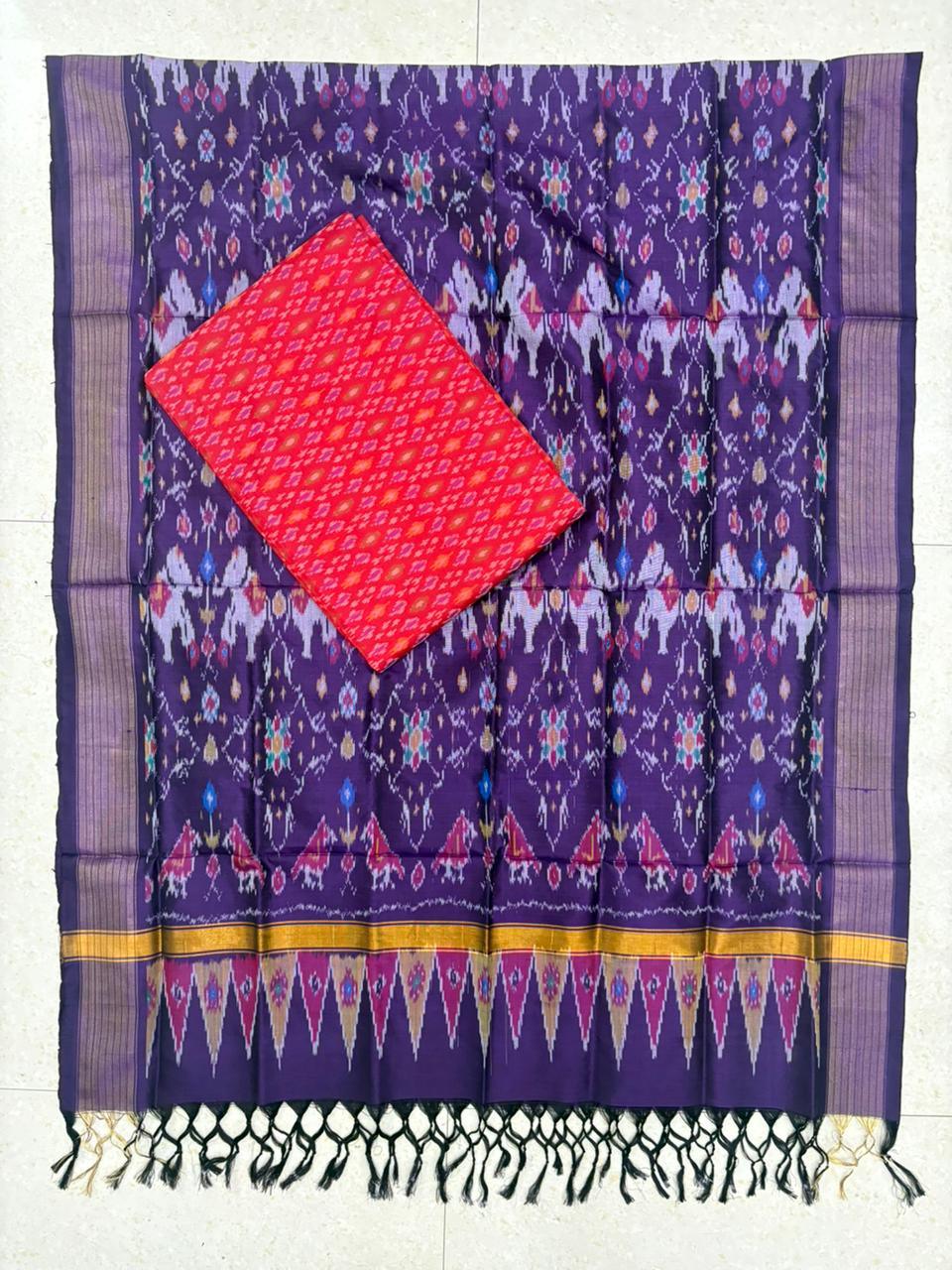 IKKAT SILK SUITE - pochampallysarees.com