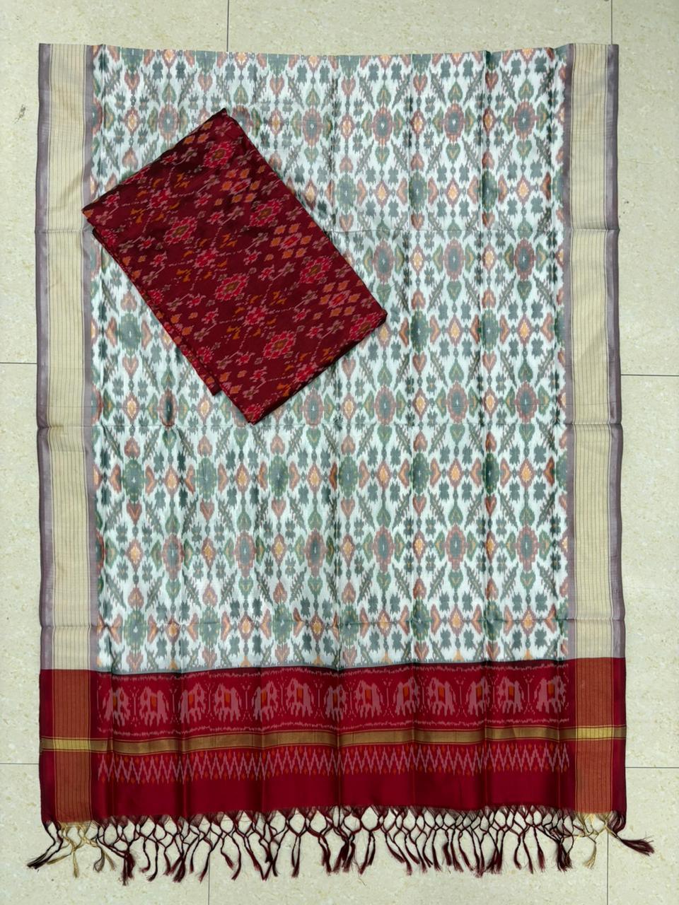 IKKAT SILK SUITE - pochampallysarees.com