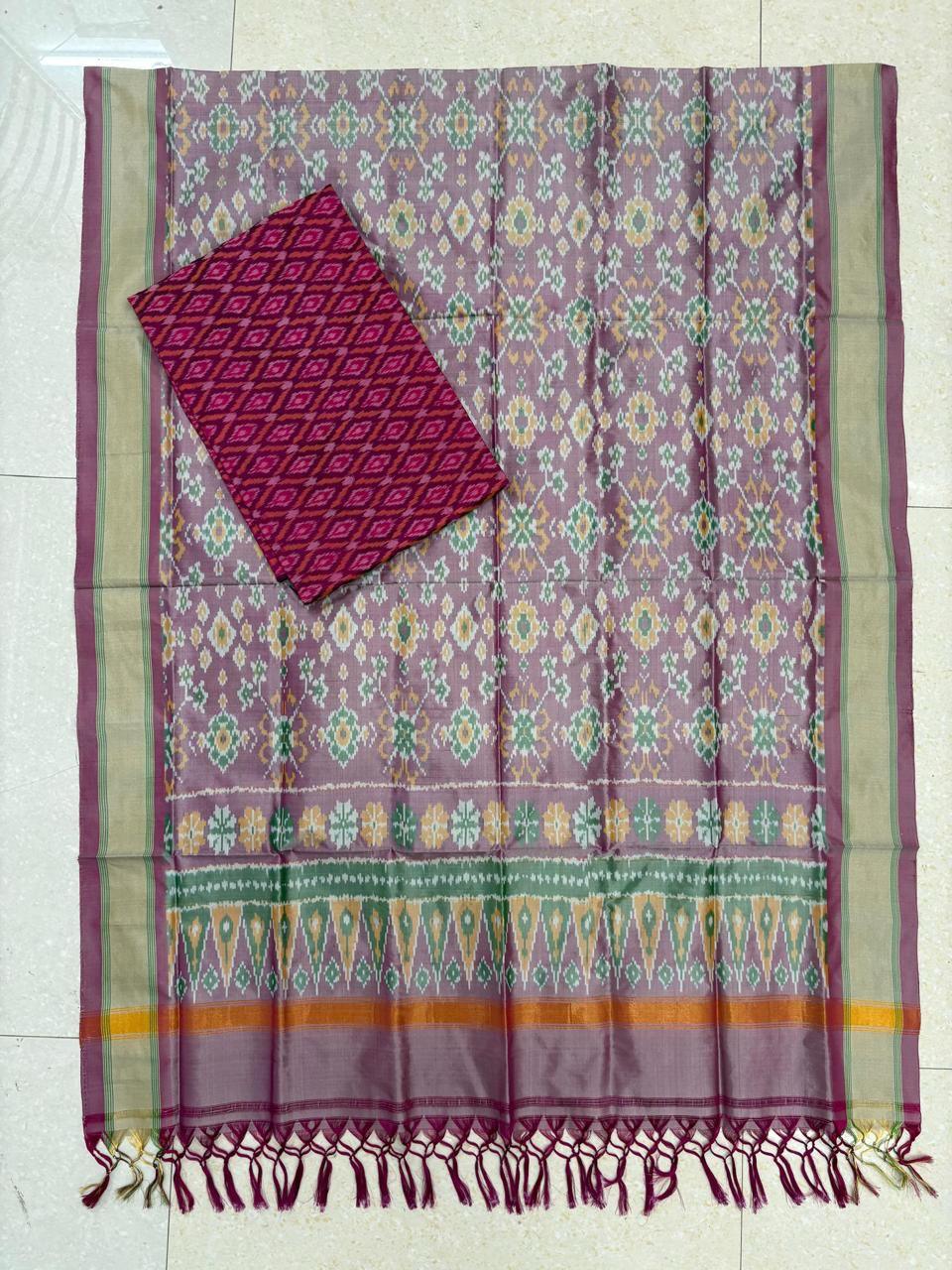 IKKAT SILK SUITE - pochampallysarees.com