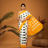 Pochampally-ikkat-Cotton-White-Yellow-Sari-pochampallysarees.com