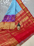 Pochampally Ikkat Pattu Sarees With Kanchi Border - pochampallysarees.com