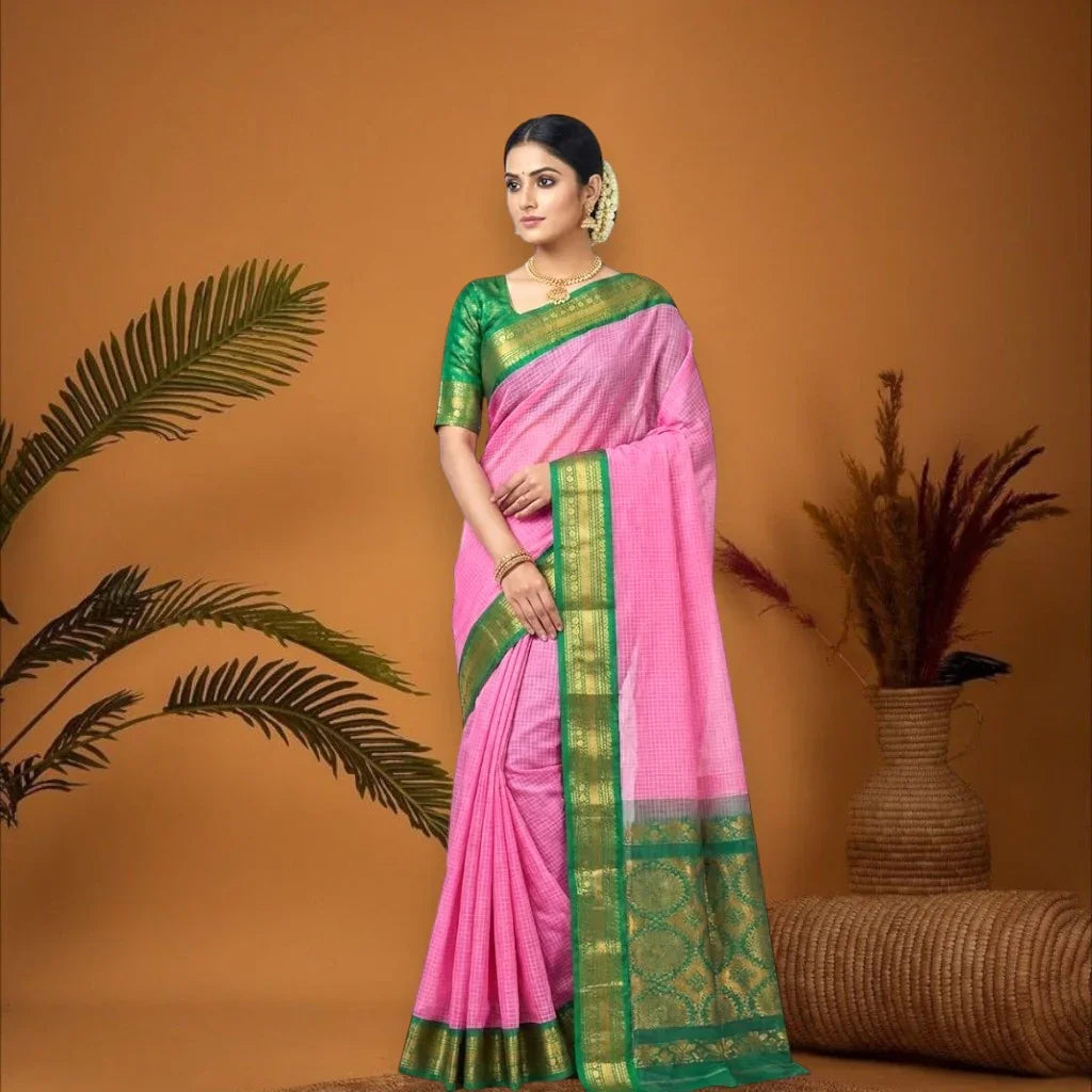 GADWAL COTTON -Z27 - pochampallysarees.com